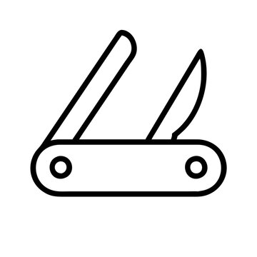 recommend clip art: pocket knife icon, pocket knife line art - simple line art of pocket knife, perfect for pocket knife logos and icons and themed design