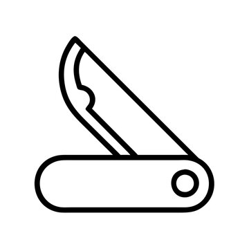 recommend clip art: pocket knife icon, pocket knife line art - simple line art of pocket knife, perfect for pocket knife logos and icons and themed design