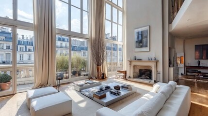 Luxury Parisian Apartment with Stunning City Views