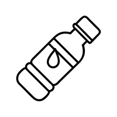water bottle icon, water bottle line art - simple line art of water bottle, perfect for water bottle logos and icons and themed design