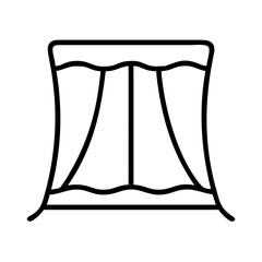 mosquito net icon, mosquito net line art - simple line art of mosquito net, perfect for mosquito net logos and icons and themed design