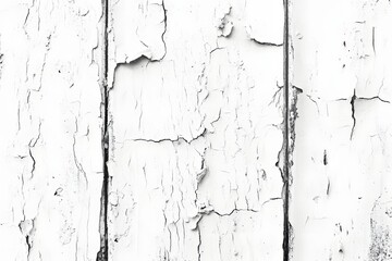 Obraz premium Cracked White Paint Texture: Abstract Art Background