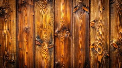 Rustic Mocha Mousse Wooden Panel Wall Texture - High-Resolution Stock Photo