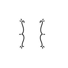 Fototapeta premium bracket ornament icon