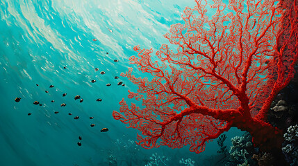 Naklejka premium tree in water