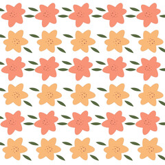 Natural Floral Spring Pattern Texture Background Vector
