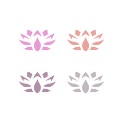 Ayurveda Spa Massage Resort Sign Symbol Logo Vector
