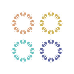 Ayurveda Spa Massage Resort Sign Symbol Logo Vector
