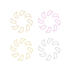 Ayurveda Spa Massage Resort Sign Symbol Logo Vector
