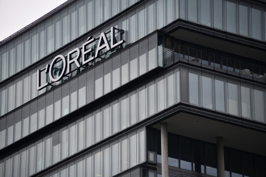 Dusseldorf, North Rhine-Westphalia, Germany - May 17, 2024: Headquarters of L'Oreal Germany in D&uuml;sseldorf - L'Oreal is a French personal care company