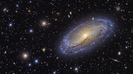 Spiral Galaxy in Deep Space