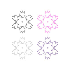 Ayurveda Spa Massage Resort Sign Symbol Logo Vector
