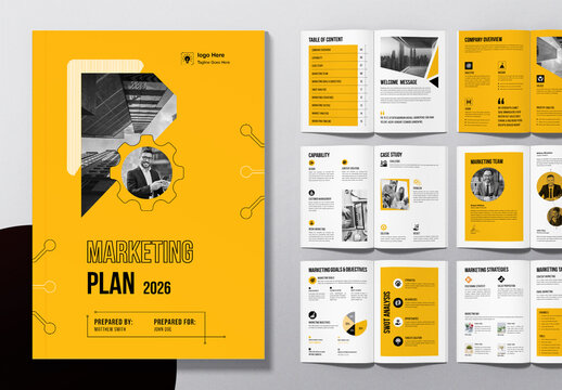 Marketing Plan Brochure Layout