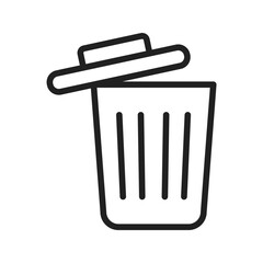 Garbage icon vector image. Suitable for mobile apps, web apps and print media.