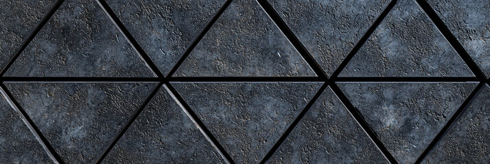 Dark Gray Patterned Surface With Triangular Shapes Creates a Modern Aesthetic for Interior Design