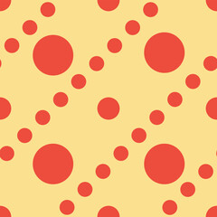 Big small polka dots diagonal seamless pattern