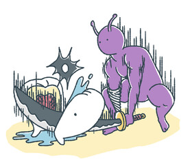 ゆるい歯は虫歯菌に一刀両断にされる