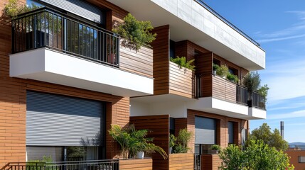 Row of Balks on Building