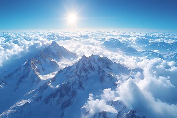 Fototapeta premium The high mountains are the real adventure. Lechtal panorama from mt. zugspitze - germany 