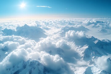 Naklejka premium The high mountains are the real adventure. Lechtal panorama from mt. zugspitze - germany 