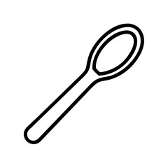 wooden spoon icon, wooden spoon line art - simple line art of wooden spoon, perfect for wooden spoon logos and icons and themed design