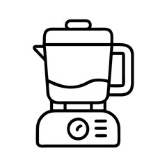 blender icon, blender line art - simple line art of blender, perfect for blender logos and icons and themed design