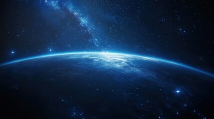 Fototapeta premium Earth from Space: A Celestial View