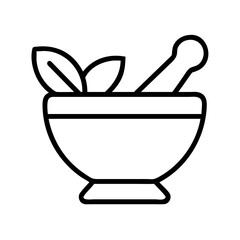 mortar and pestle icon, mortar and pestle line art - simple line art of mortar and pestle, perfect for mortar and pestle logos and icons and themed design