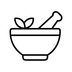 mortar and pestle icon, mortar and pestle line art - simple line art of mortar and pestle, perfect for mortar and pestle logos and icons and themed design