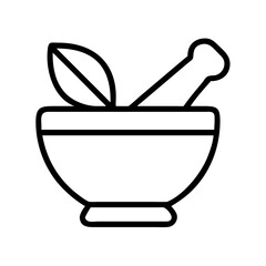 mortar and pestle icon, mortar and pestle line art - simple line art of mortar and pestle, perfect for mortar and pestle logos and icons and themed design