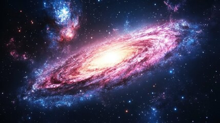 Spiral Galaxy in Deep Space