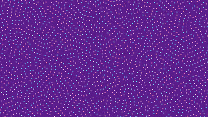Perfect random stripple dots modern color pattern with purple background