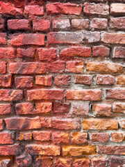 Full frame old brick wall