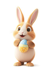 Obraz premium Easter bunny isolated on a transparent or white background