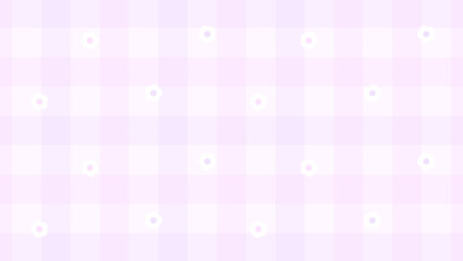 フラワーギンガムなピンク壁紙♪