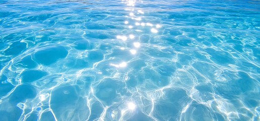 Obraz premium Sunny day, ocean water texture, blue sea, summer background, travel