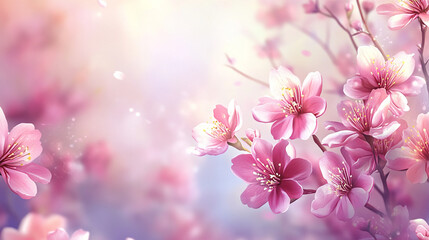 Obraz premium Cherry Blossoms in Spring - Captivating Floral Photography of Spring Flowers