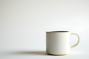 Fototapeta premium Morning Coffee in a Simple Mug: A Relaxing Drink