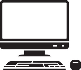 computer icon on white background