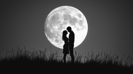 silhouette of a person in the night