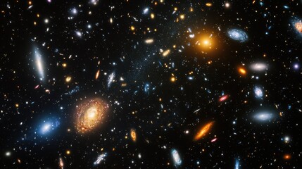 Cosmic wonders: A mesmerizing view of distant galaxies.
