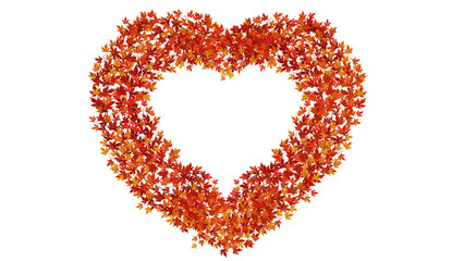 Maple leaves, autumn leaves frame border illustration design