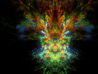 Imaginatory fractal abstract background Image