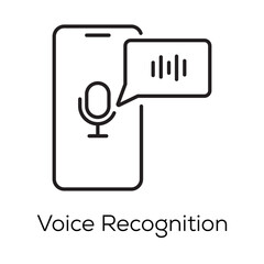 Voice Recognition Icon – Smart Voice Input and Speech Processing System