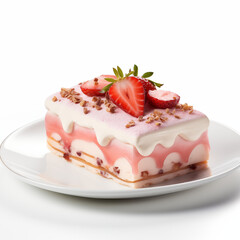 Strawberry Milk Cake, on the table