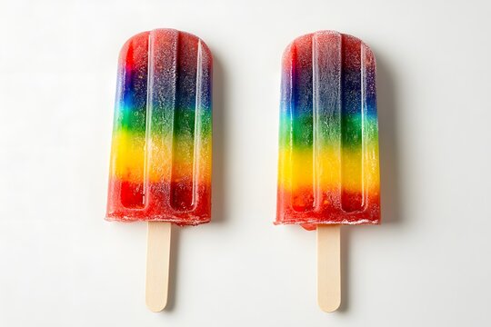 Rainbow Popsicles: Summer Treats, Frozen Delight