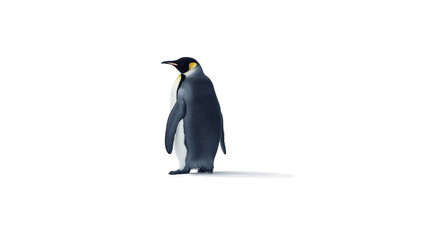 Naklejka premium King Penguin isolated on a transparent or white background 