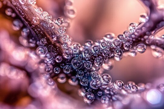 purple background with bubbless