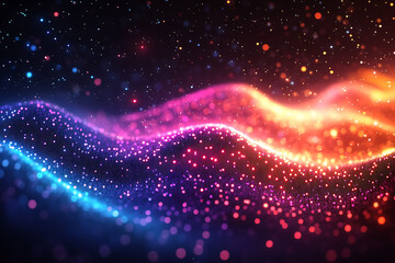 Fototapeta premium Abstract of multi colored lights color. 