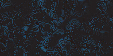 Abstract Topographic contour map. Vector cartography illustration. Geographic mountain relief. Abstract lines background. Contours trails, image grid geographic relief topographic Cartography Backgrou